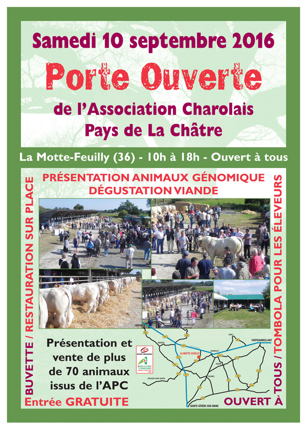Porte Ouverte Charolaise Le 10 Septembre A La Motte Feuilly 36 Evolution
